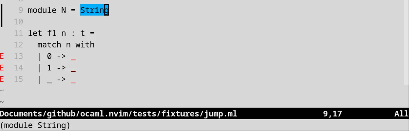 The floating window displaying the string in a single line
